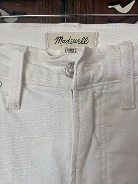 MADEWELL PERFECT VINTAGE WIDE LEG CROP JEAN WITH RAW HEM 27R